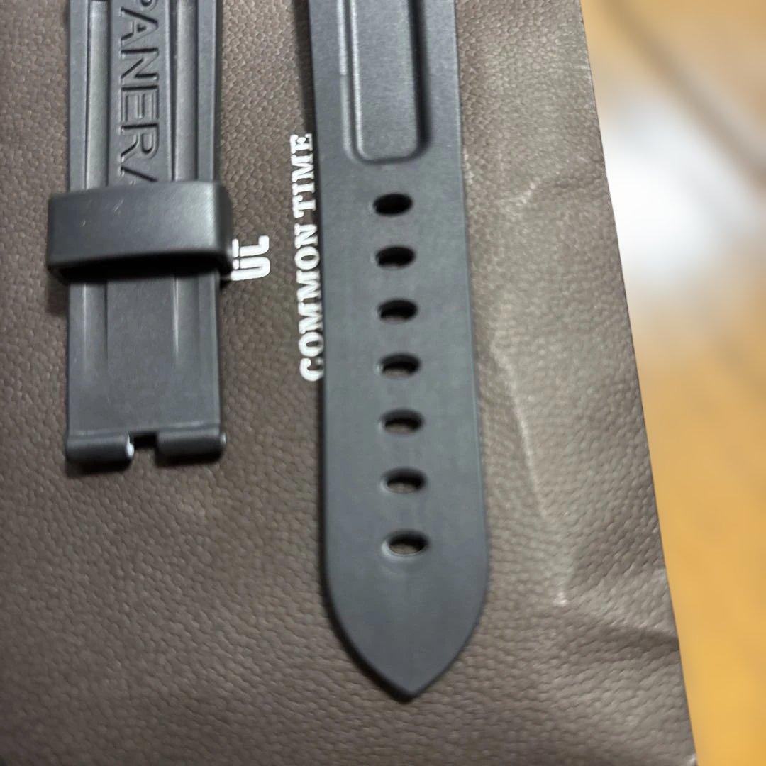 [純正品]PANERAI OFFICINE ラバーベルト ブラック