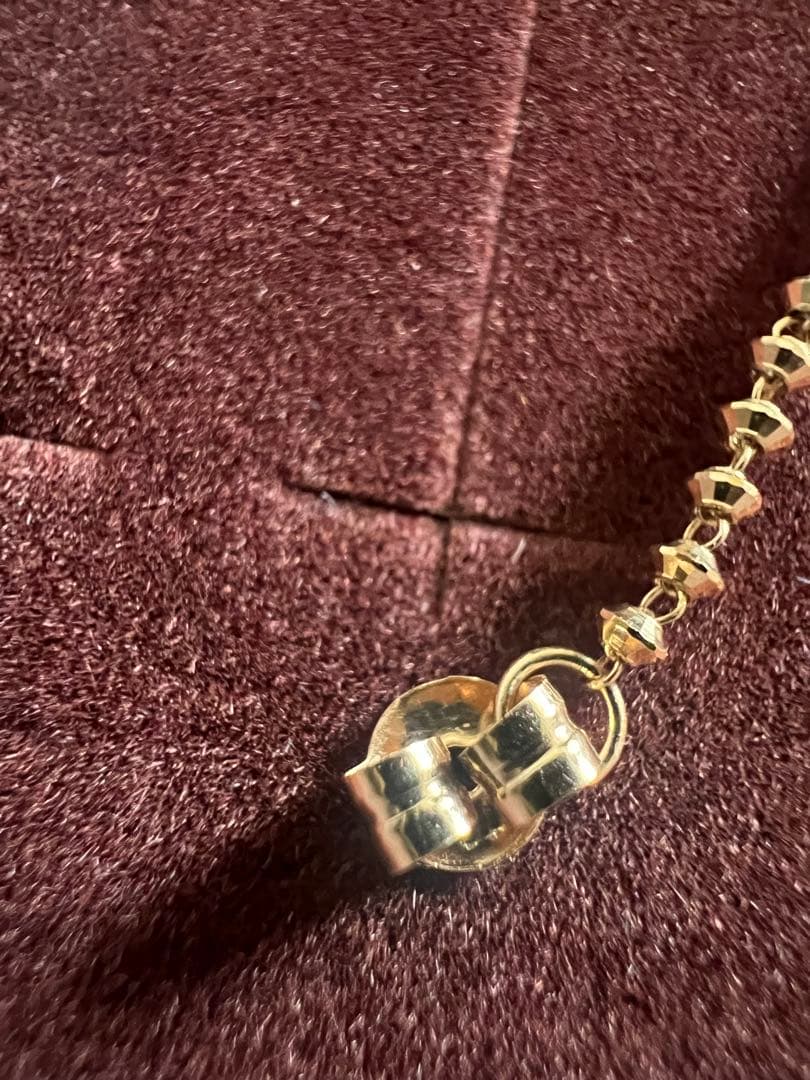 ete エテ グレイン フープ ピアス k18 片耳