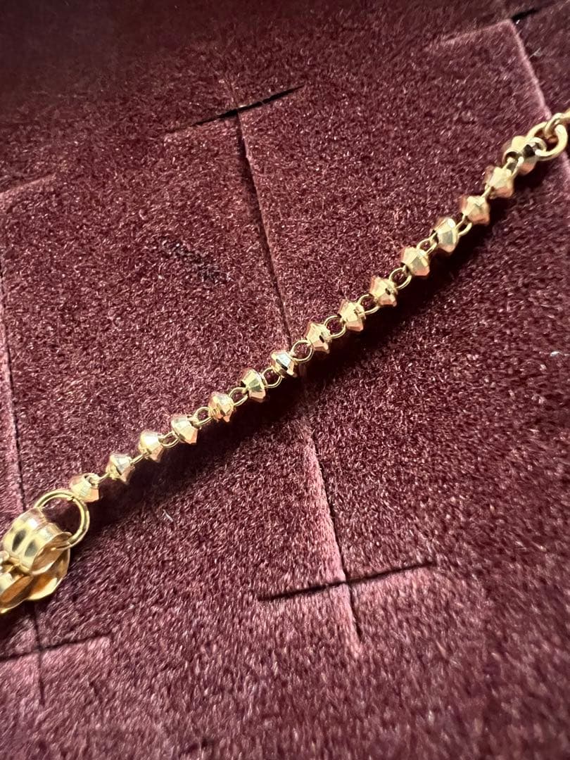 ete エテ グレイン フープ ピアス k18 片耳