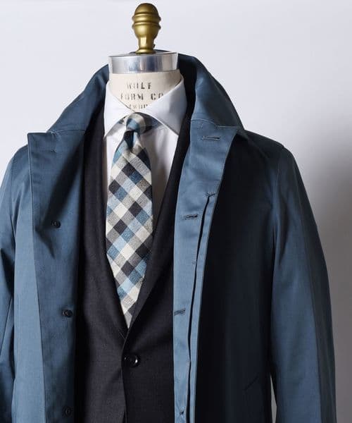 美品 SHIPS別注ロロピアーナ STORMSYSTEM ステンカラーコート S