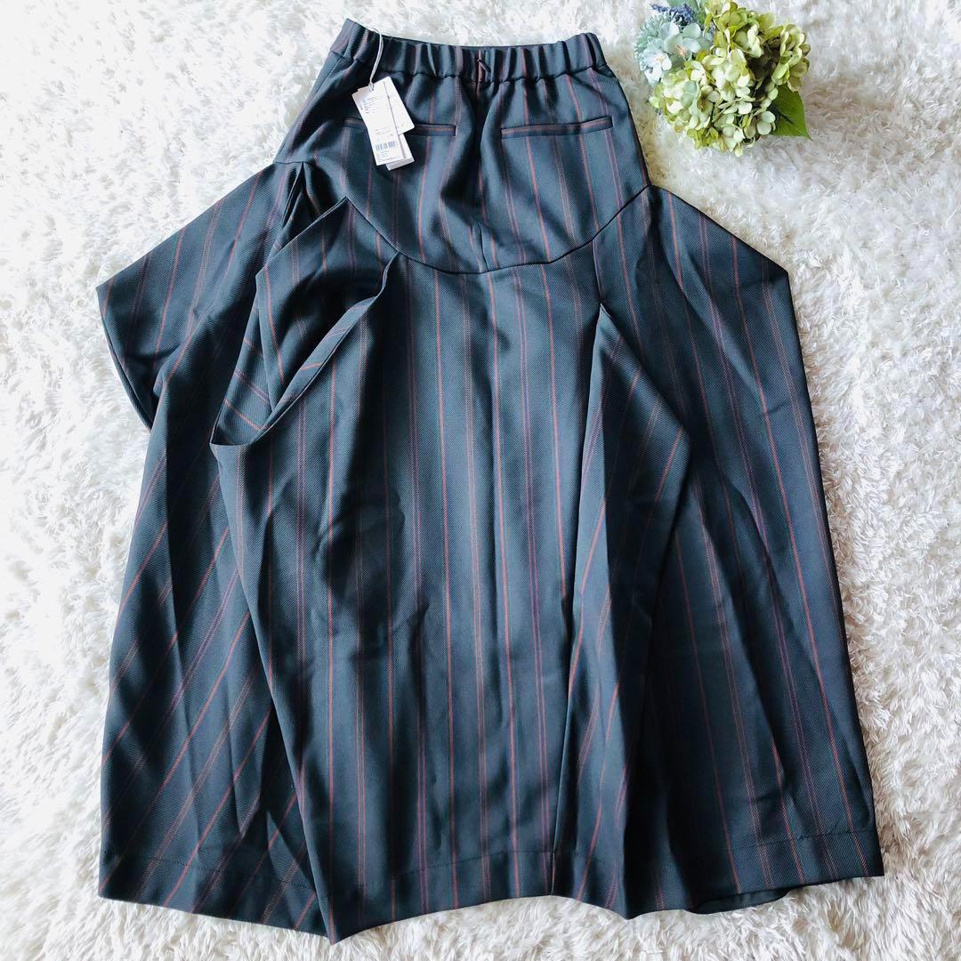 5.2万✨未使用 24年 アンスリード マルチピンストライプタックスカート