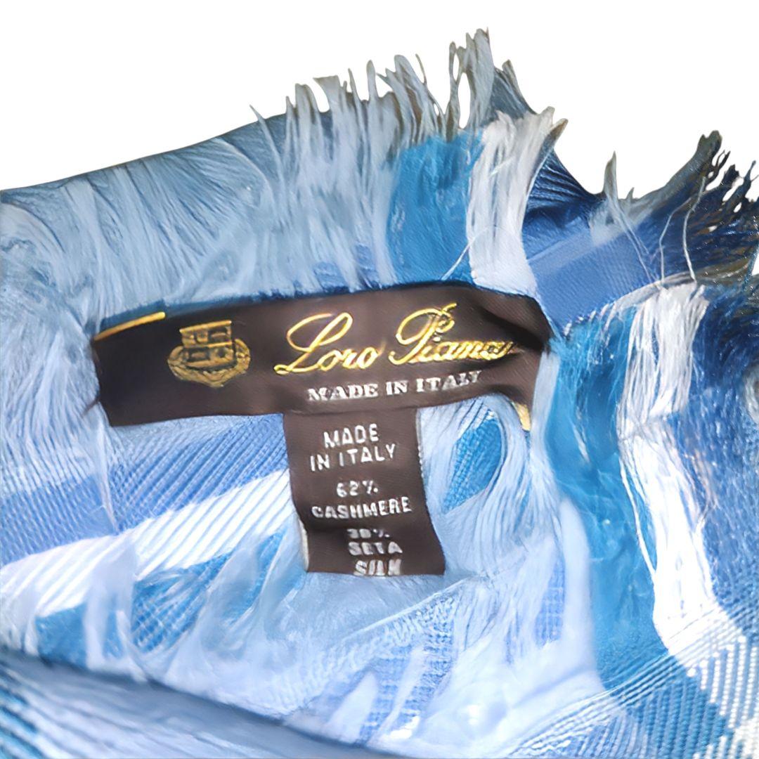 【未使用品】Loro Piana/ロロピアーナ　ストール　カシミヤ/シルク