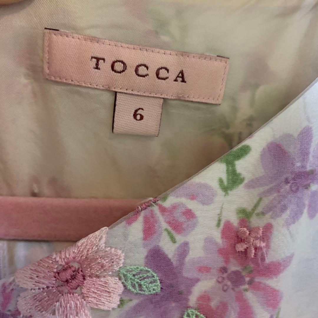 TOCCA フラワープリント ノースリーブ ワンピース 6