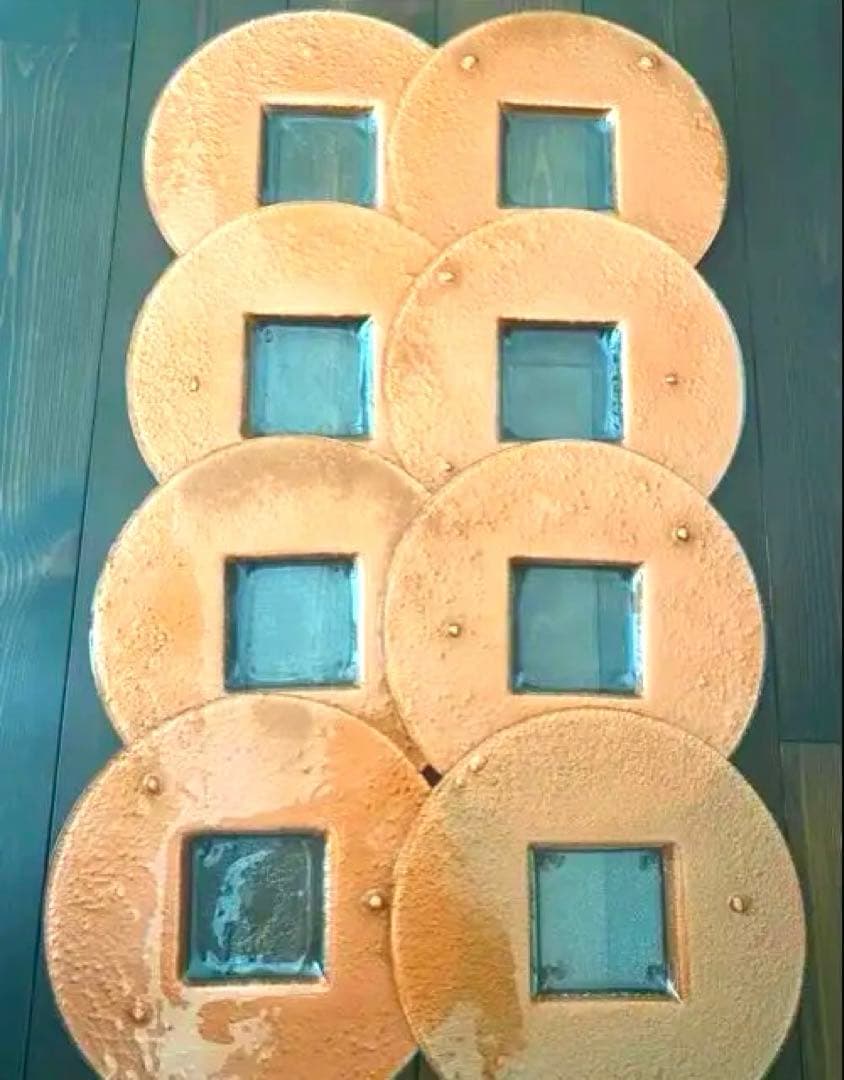 【】超レア グラススタジオ 円形皿 8枚セットバラ売り可