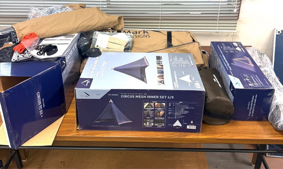 サーカスTC DX ＋& 窓付フロントフラップセット 付属品多数ワンポールテント