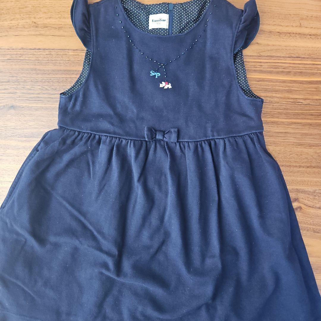 familiar ネイビー ワンピース 100 値下げ ワンピース | ファミリア