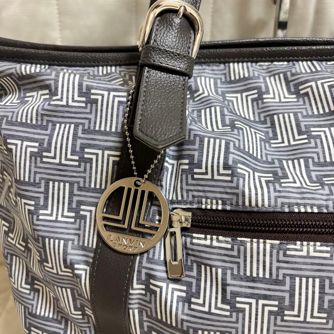 美品☆完売品　LANVIN SPORTゴルフ　ボストンバッグ　大容量