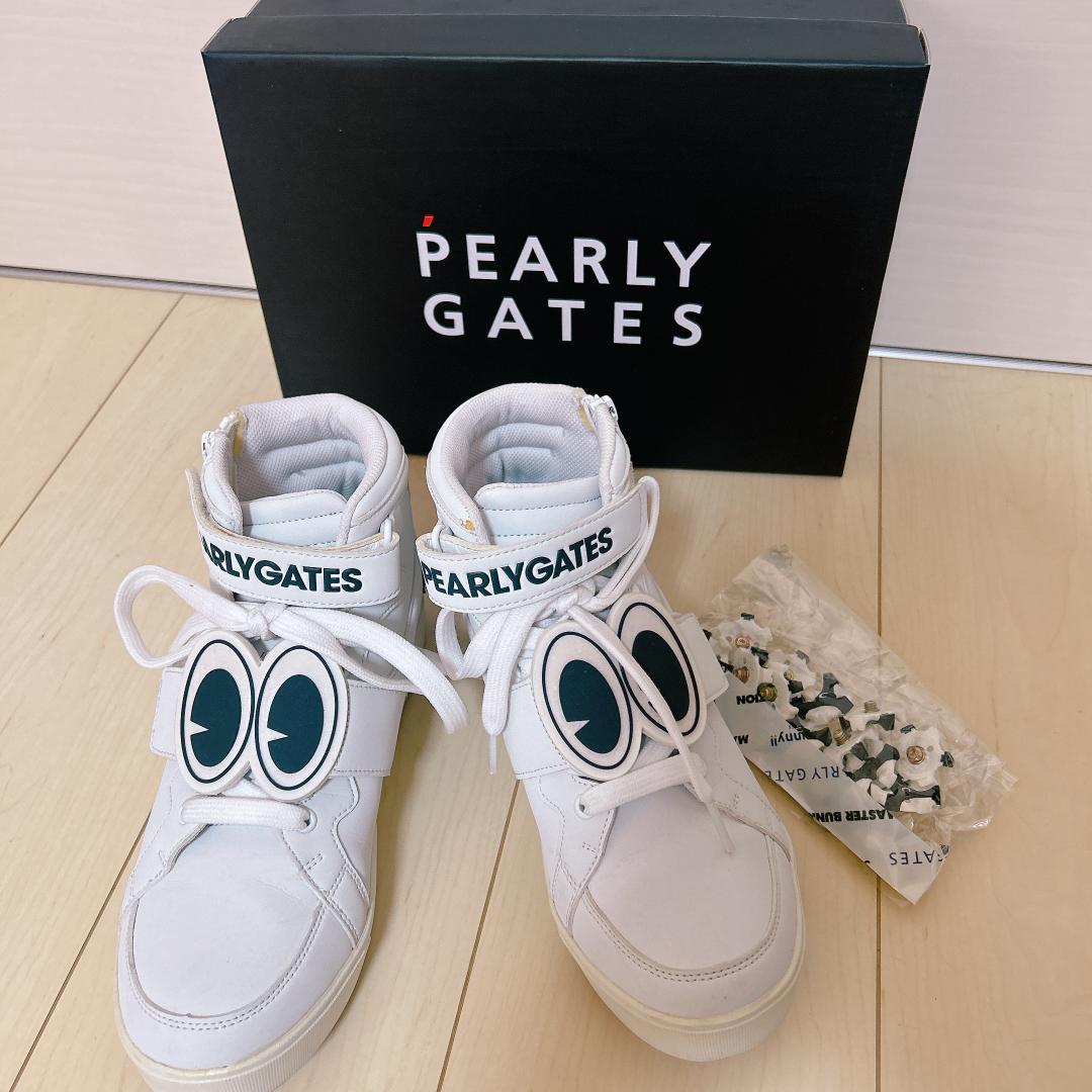 定価37400円 PEARLY GATES 目玉柄 スパイクシューズ 23cm