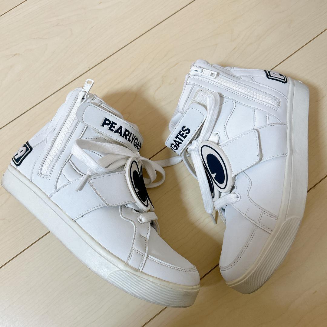 定価37400円 PEARLY GATES 目玉柄 スパイクシューズ 23cm