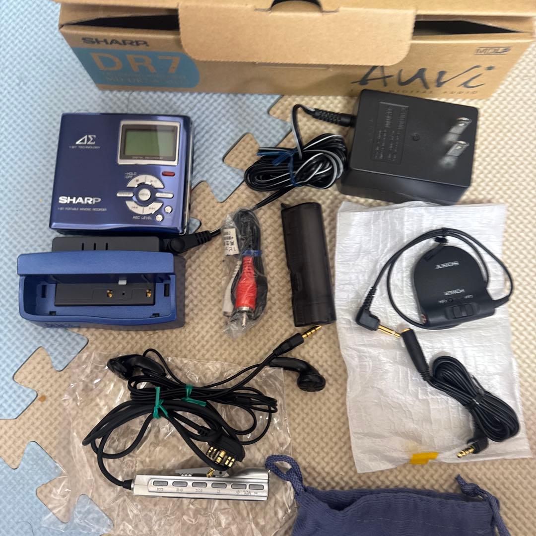 SHARP シャープ MD-DR7-A (ブルー) MDレコーダー - メルカリ