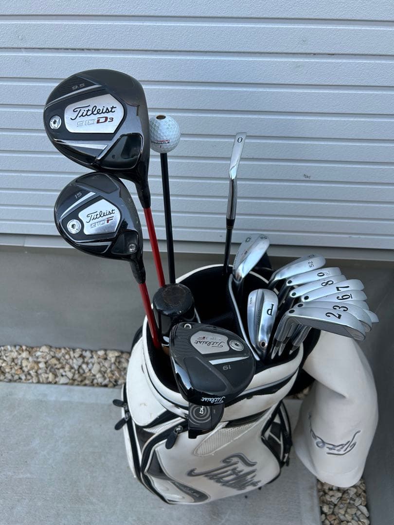 タイトリスト ゴルフクラブセット ケース付き 一式 まとめ