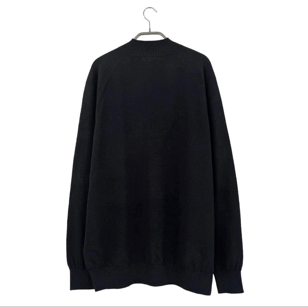 メンズウェア 8G SHOOT MOCK NECK KNIT SWEATER -BLACK-