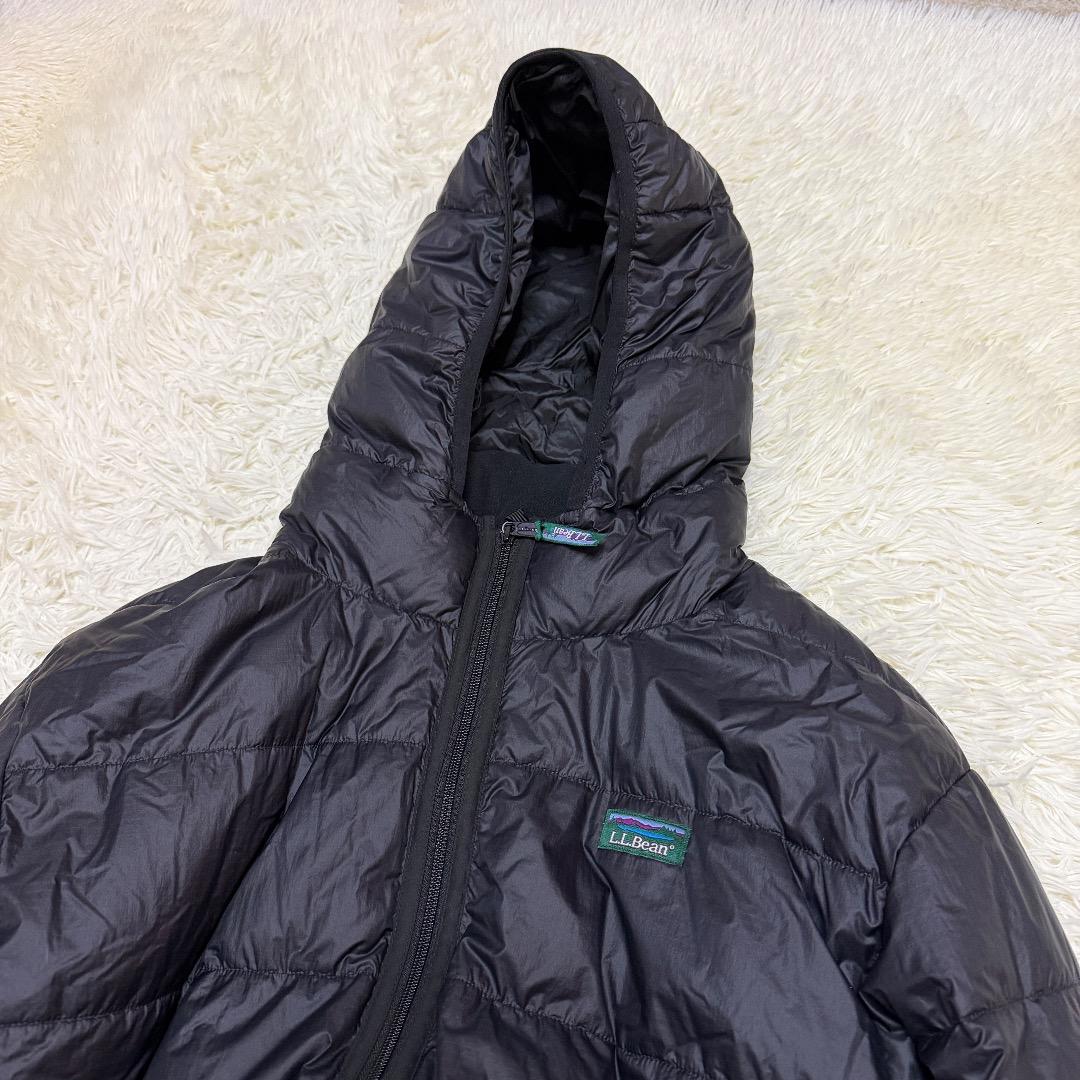 ジャケット・アウター L.L.Bean Black Hooded Down Jacket y2k