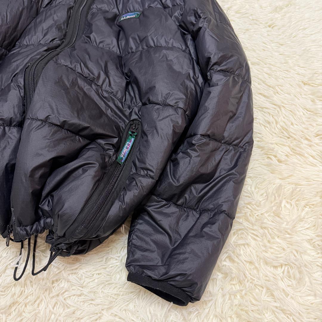ジャケット・アウター L.L.Bean Black Hooded Down Jacket y2k