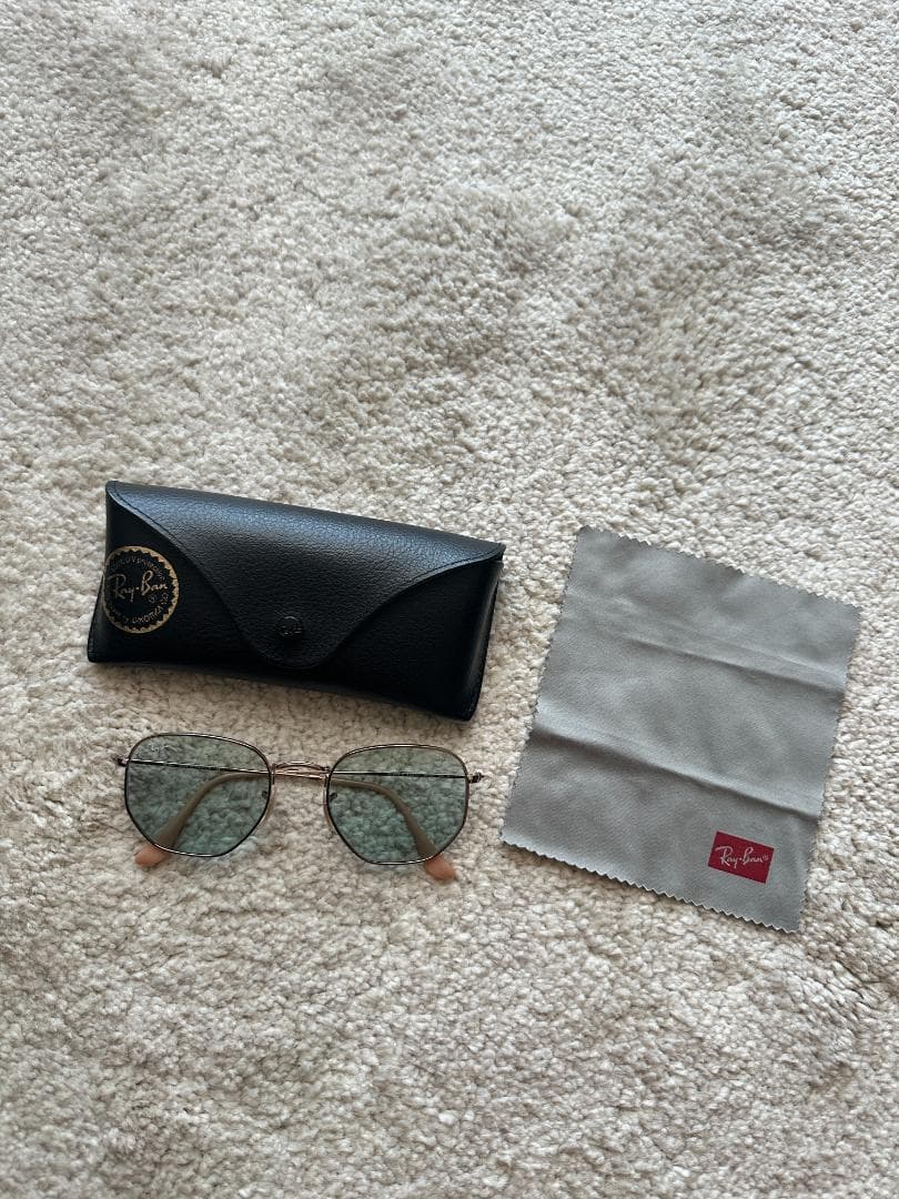 Ray-Ban EVOLVEレンズ　調光　メタルフレーム　薄青　レイバン