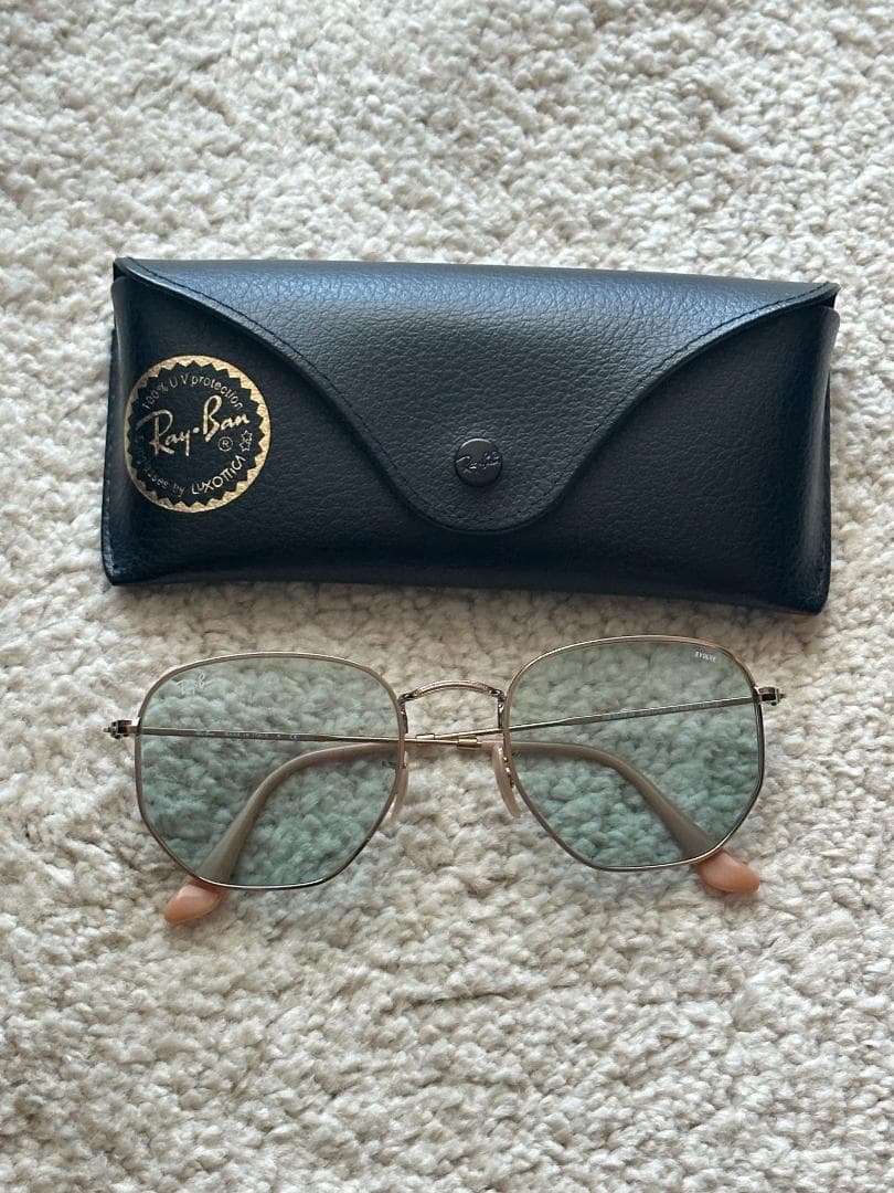 Ray-Ban EVOLVEレンズ　調光　メタルフレーム　薄青　レイバン