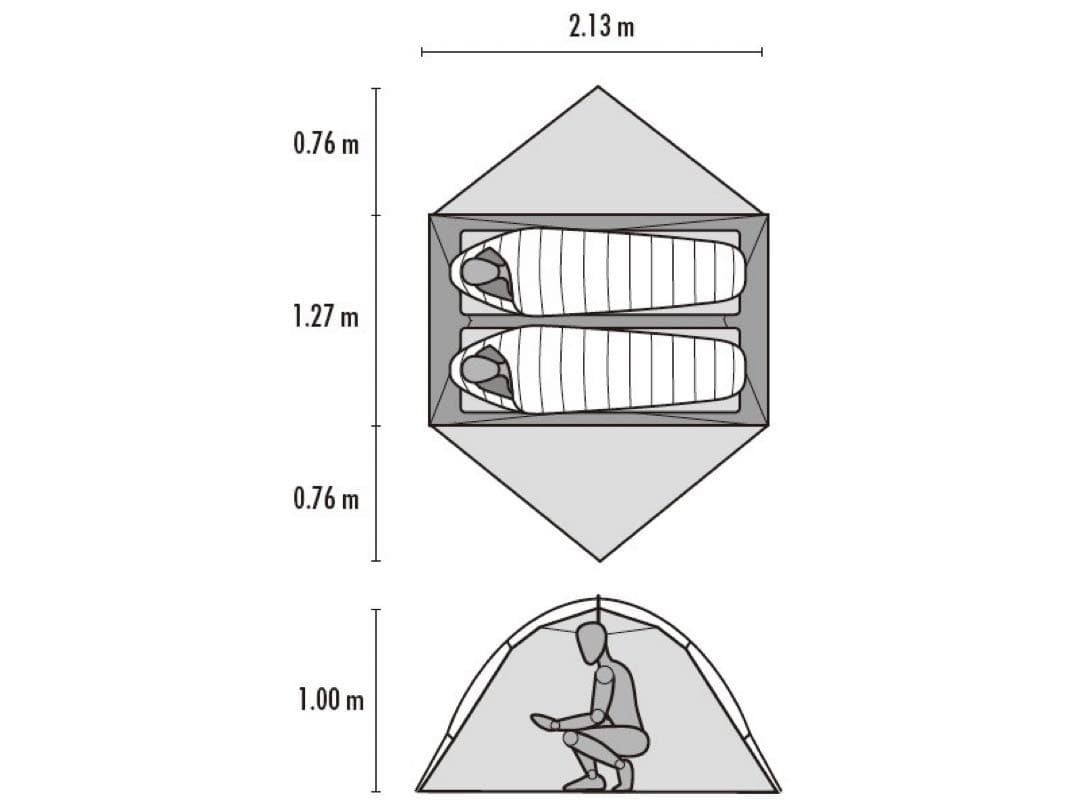 MSR ハバハバNX2 未使用 フットプリント付