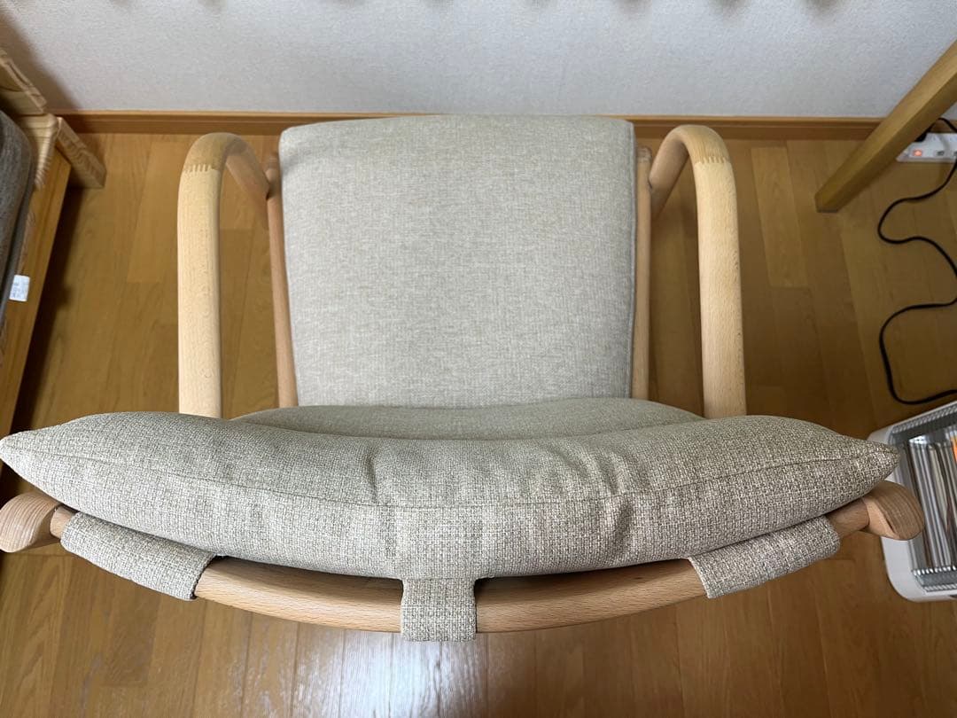 美品 ポケットコイルダイニング回転チェアNコレクション C-27S 肘付き