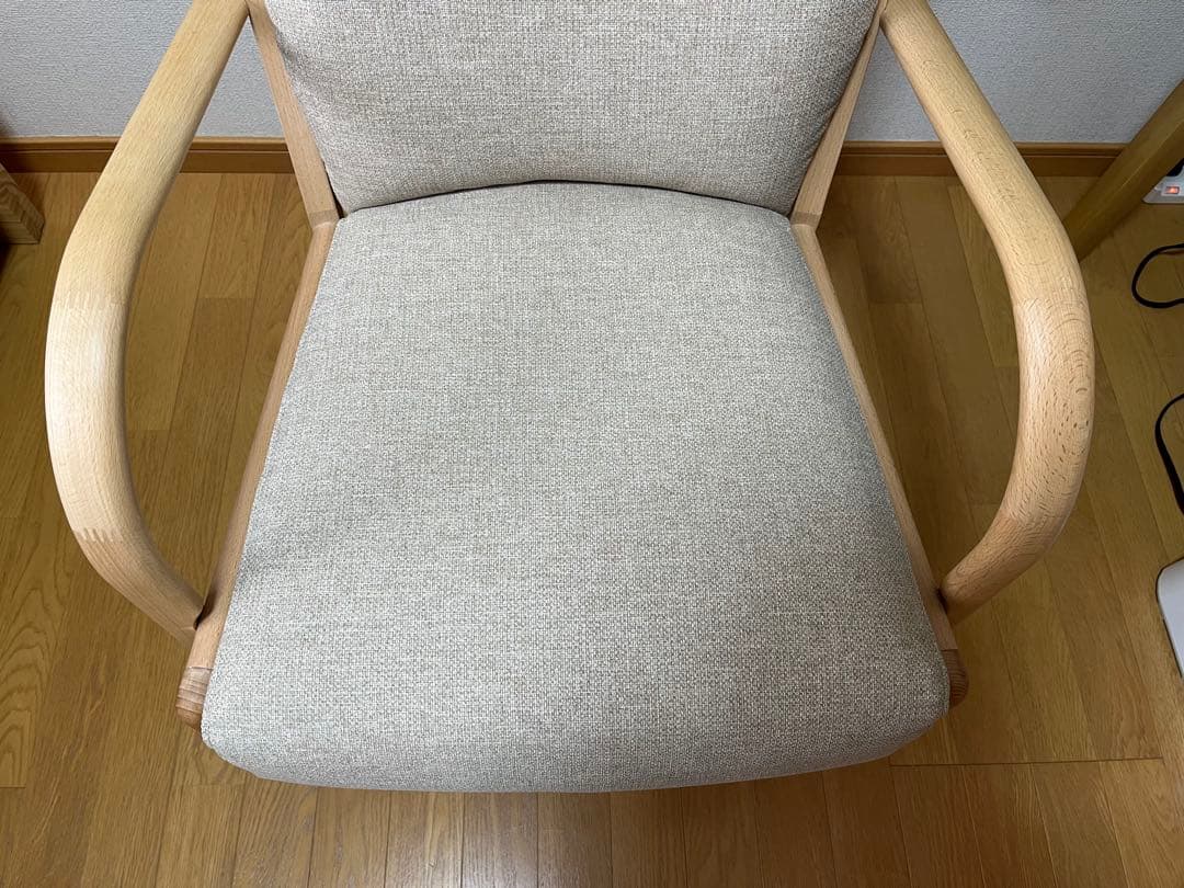 美品 ポケットコイルダイニング回転チェアNコレクション C-27S 肘付き