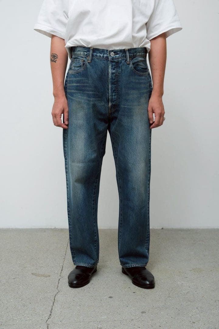 30/28 Washed Denim Wide Pants 25AW