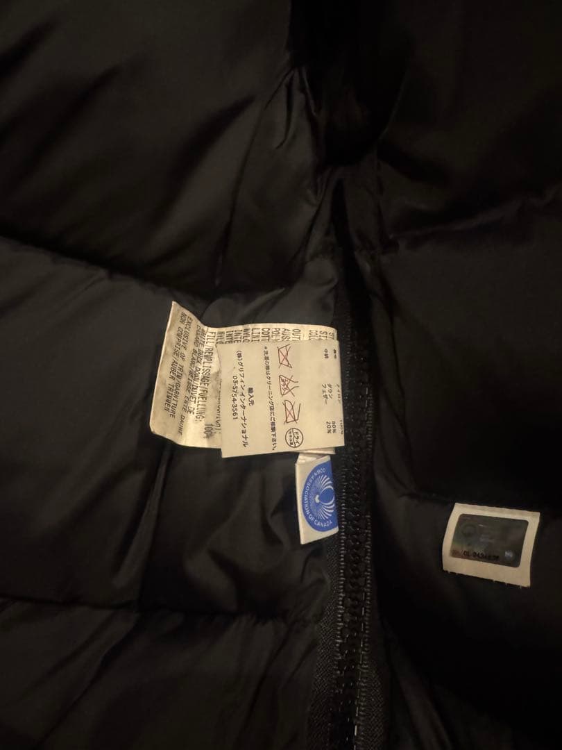 豆*福様 美品　カナダグース ダウンジャケット　 カムループス　黒ブラック　サイ