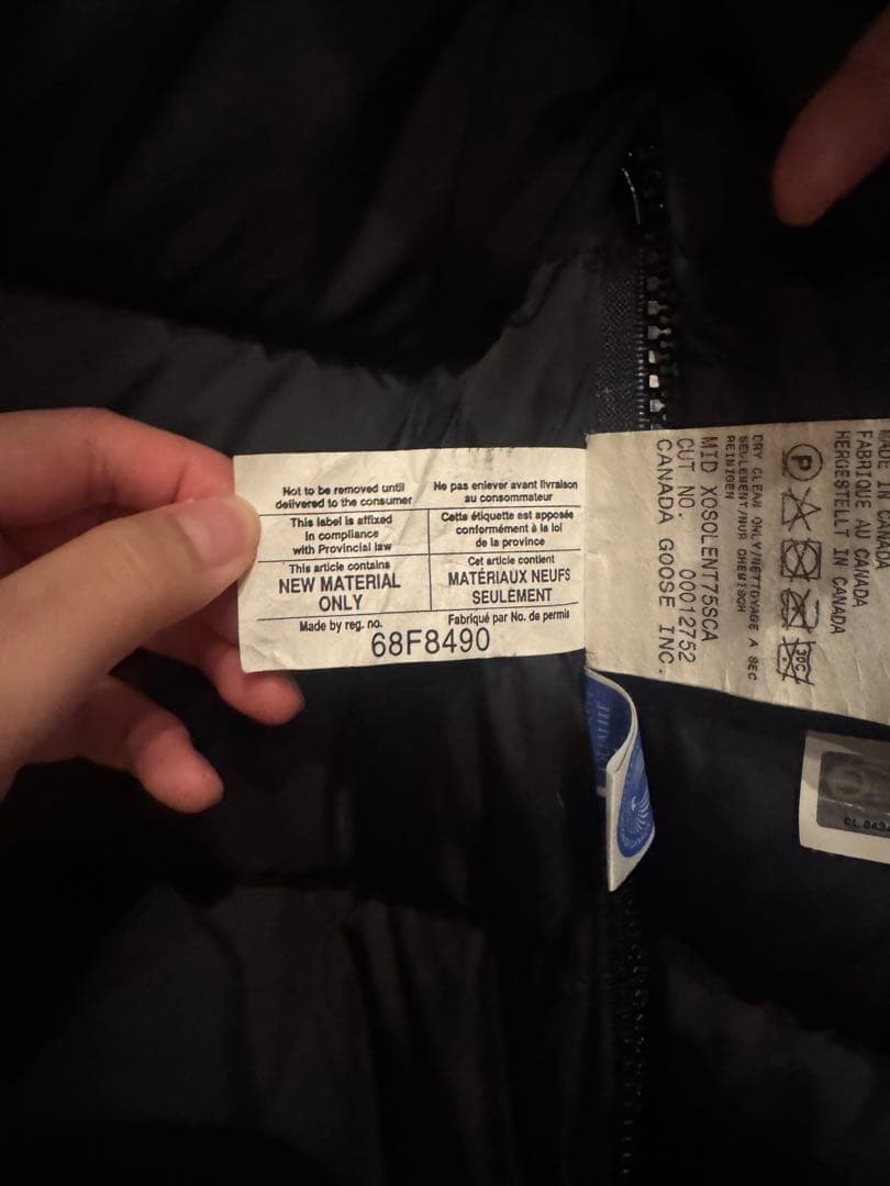 豆*福様 美品　カナダグース ダウンジャケット　 カムループス　黒ブラック　サイ