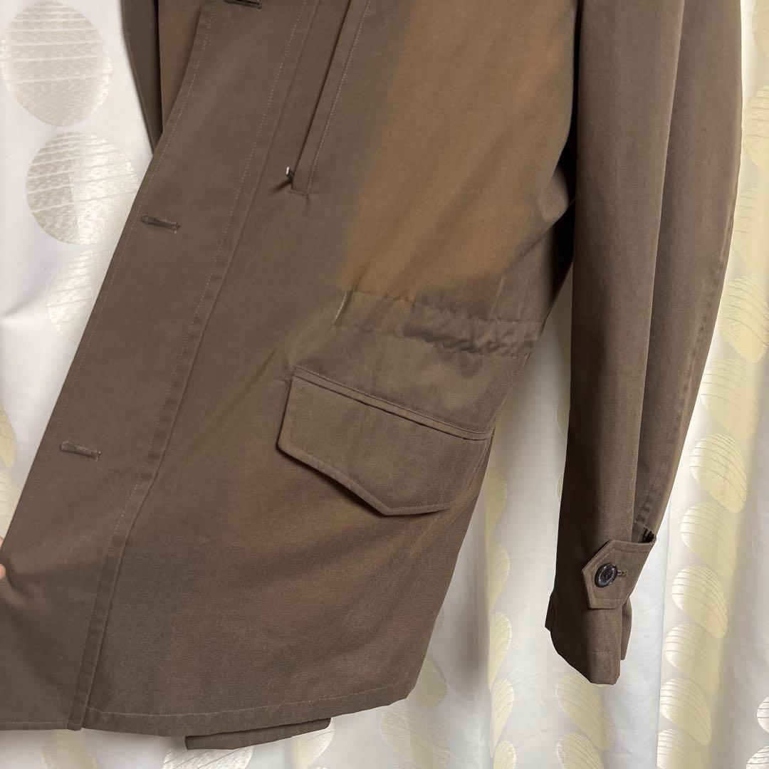 Burberry ステンカラーコート ブラウンカーキー　M