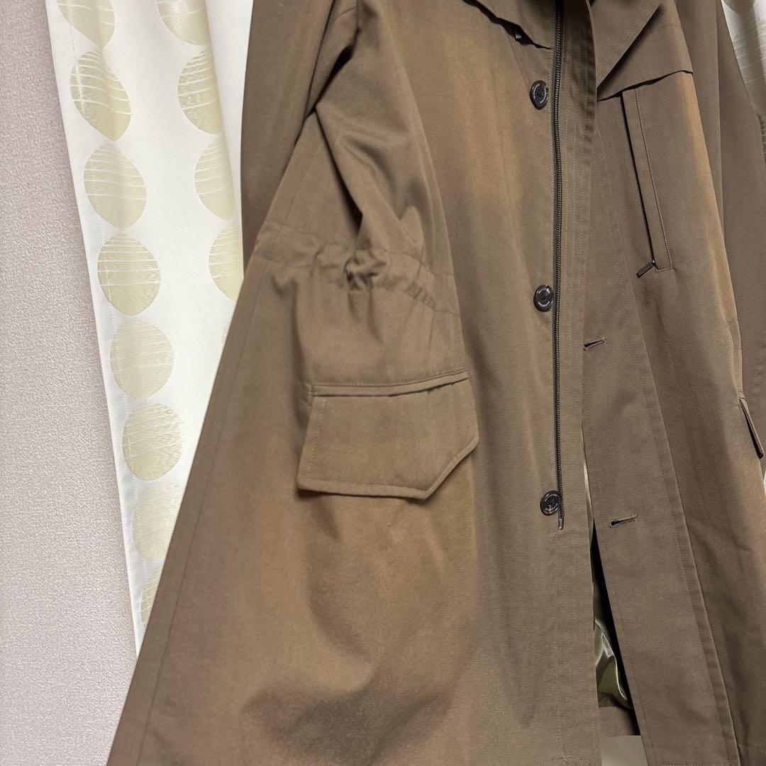 Burberry ステンカラーコート ブラウンカーキー　M