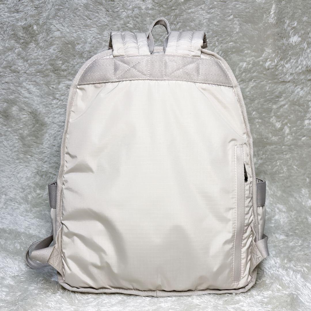 未使用品 LeSportsac リュック バッグパック ナイロン A4対応 白系