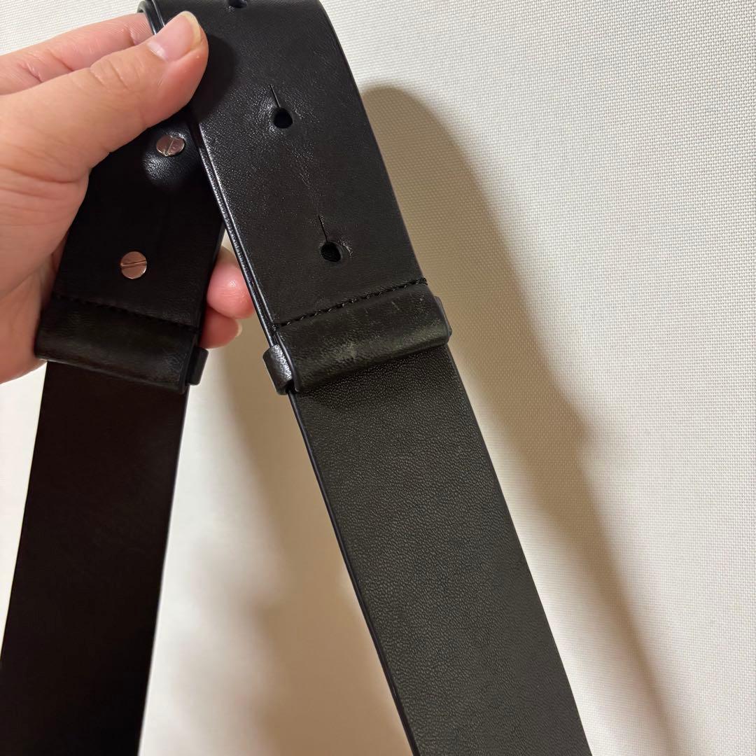 COS コス　レザープリーツベルトバッグ