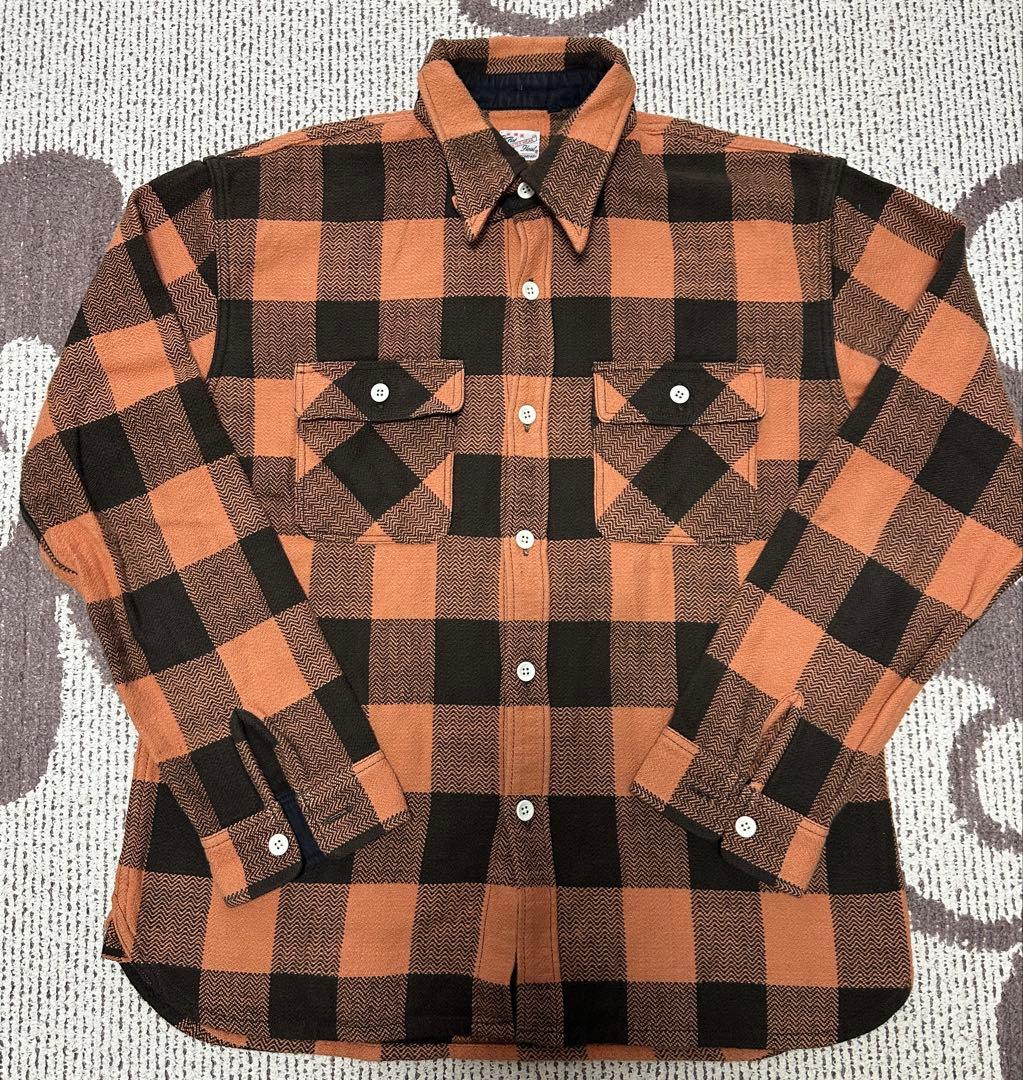 フラットヘッド　ネルシャツ　チェック