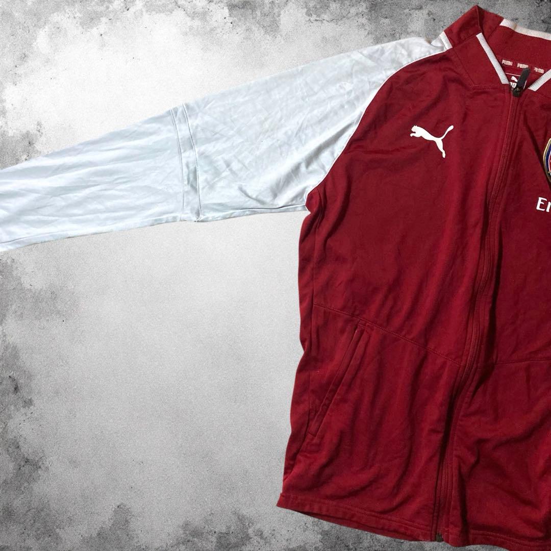 PUMA アーセナル トラックジャケット 刺繍 チームロゴ ユーロサッカー