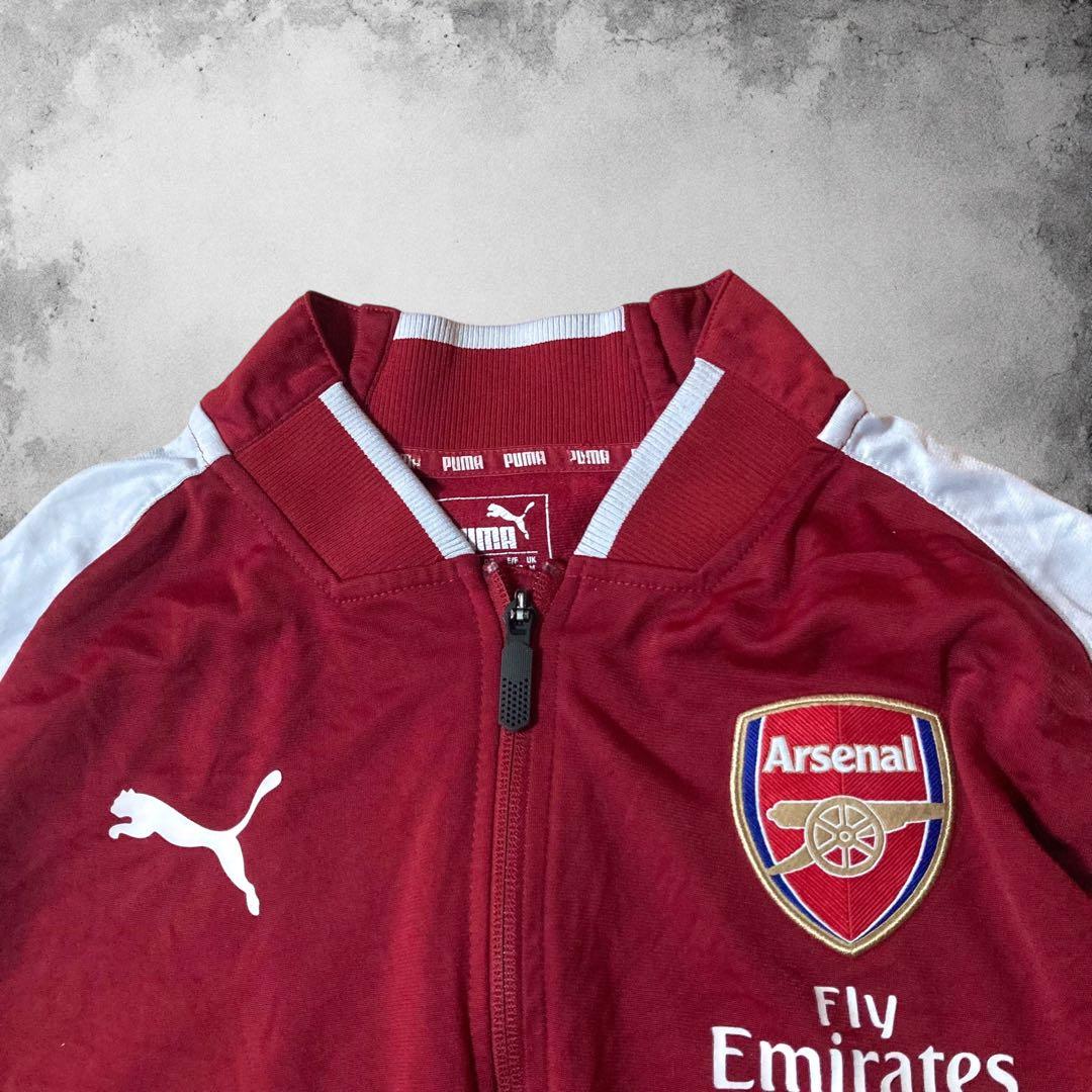 PUMA アーセナル トラックジャケット 刺繍 チームロゴ ユーロサッカー