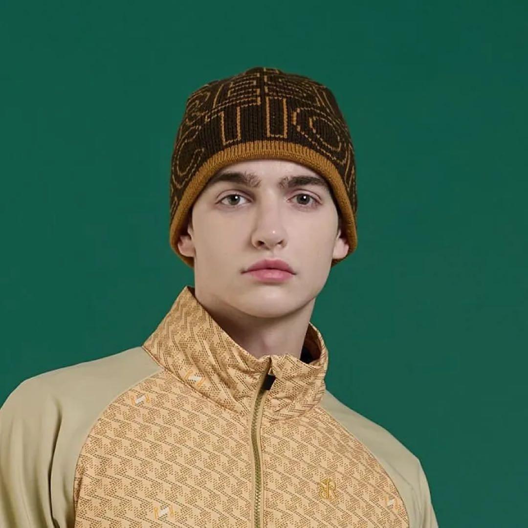 新品レザレクションResurrection ロゴモノグラムニットビーニーニット帽