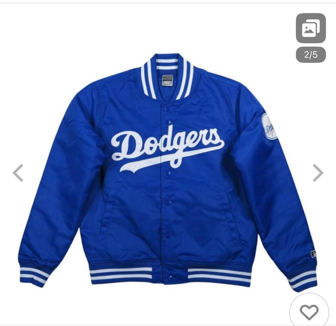 【L】Fanatics Dodgers スタジャン 青