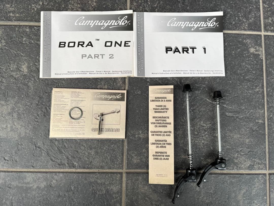 【けはまひき】Bora Oneホイール前後セット(新品替えタイヤ付き)