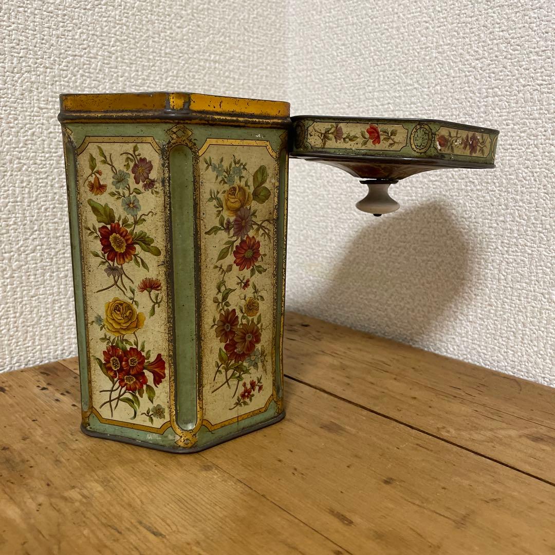 フランスアンティーク  MOKA ブリキの缶 RIZ （お米）