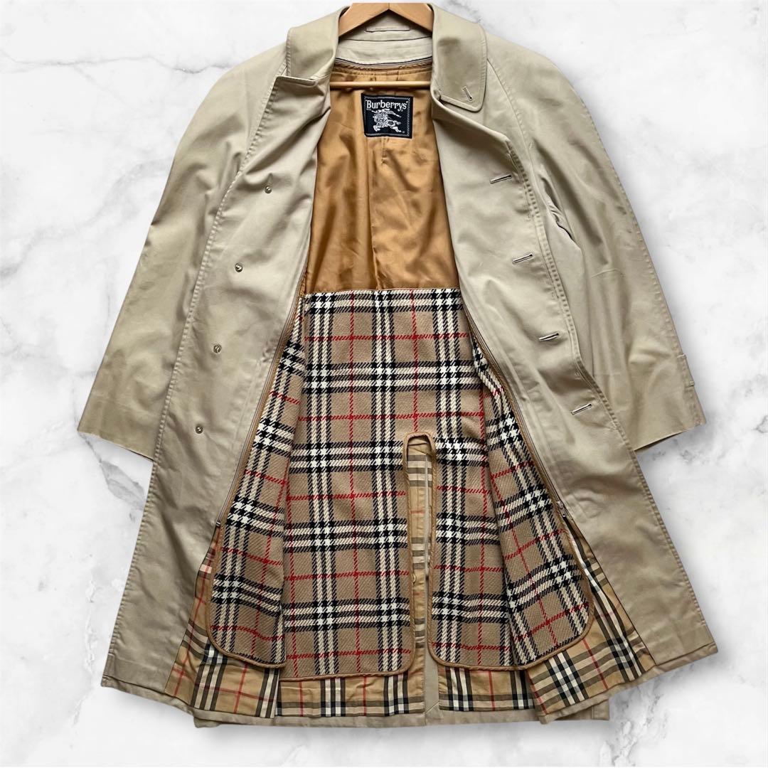 Burberrys ステンカラーコート ノバチェック　ライナー付き