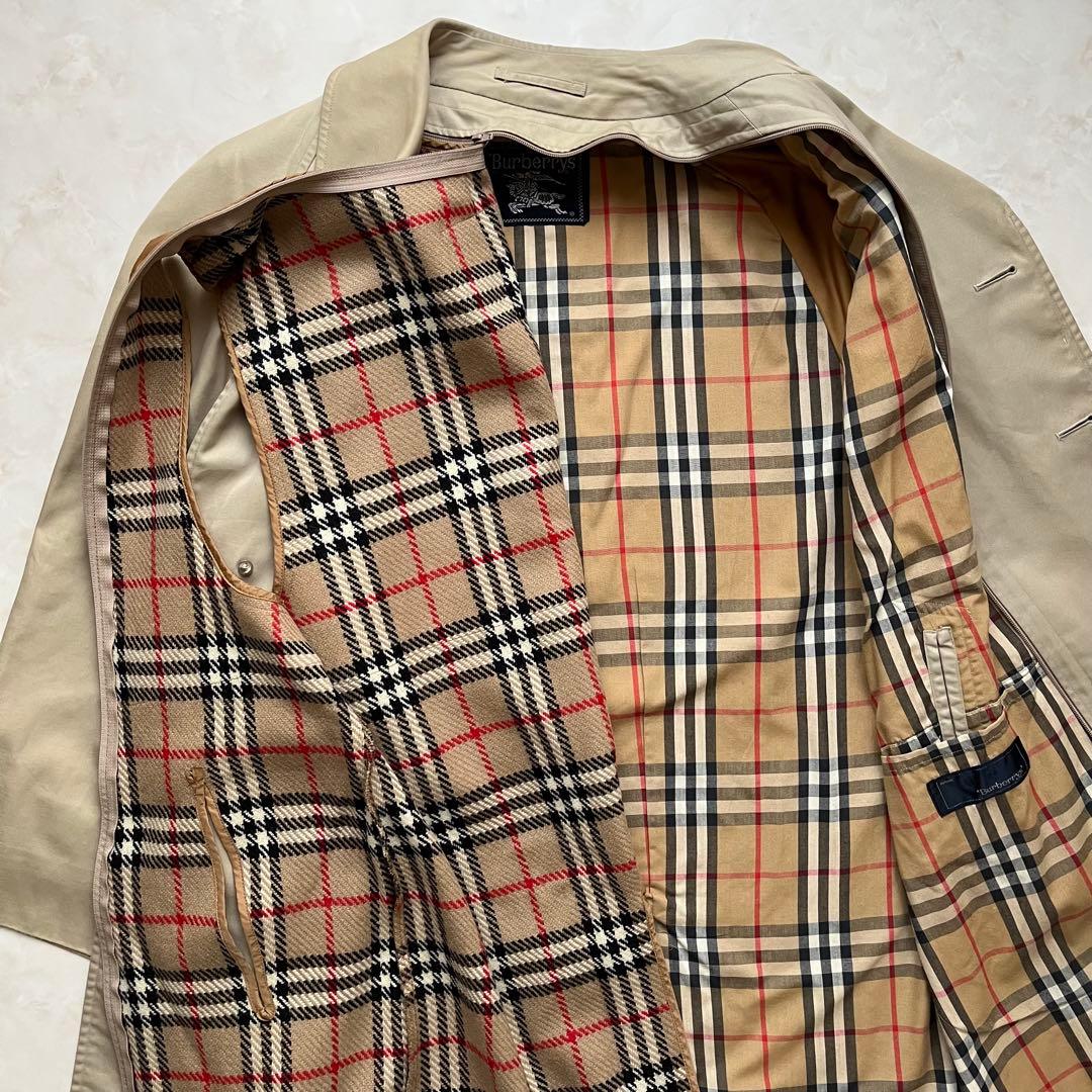 Burberrys ステンカラーコート ノバチェック　ライナー付き