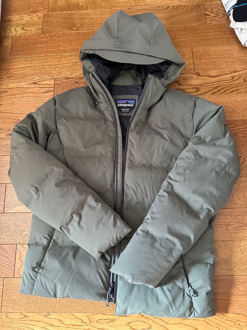 patagonia フード付きダウンジャケット Sサイズ オリーブグリーン