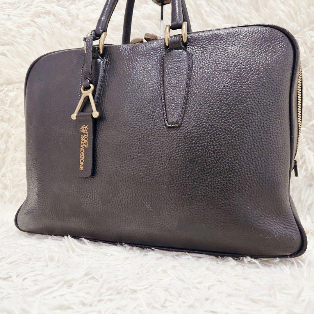 トフアンドロードストーン ビジネスバッグ Vブリーフ A4可 レザー 黒