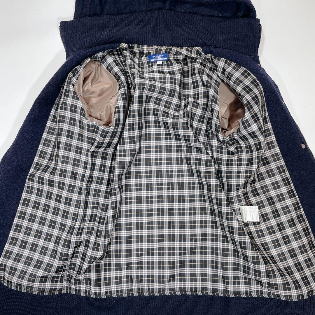希少✨ バーバリーブルーレーベル スタジャン フード チェック