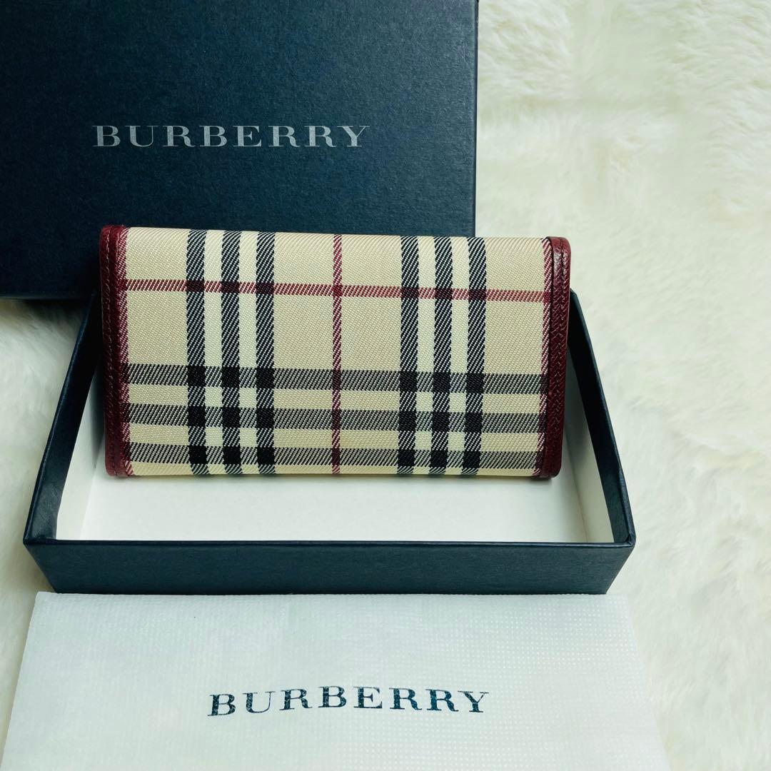 新品未使用品 箱付き　バーバリー ノバチェック 5連キーケース ベージュ