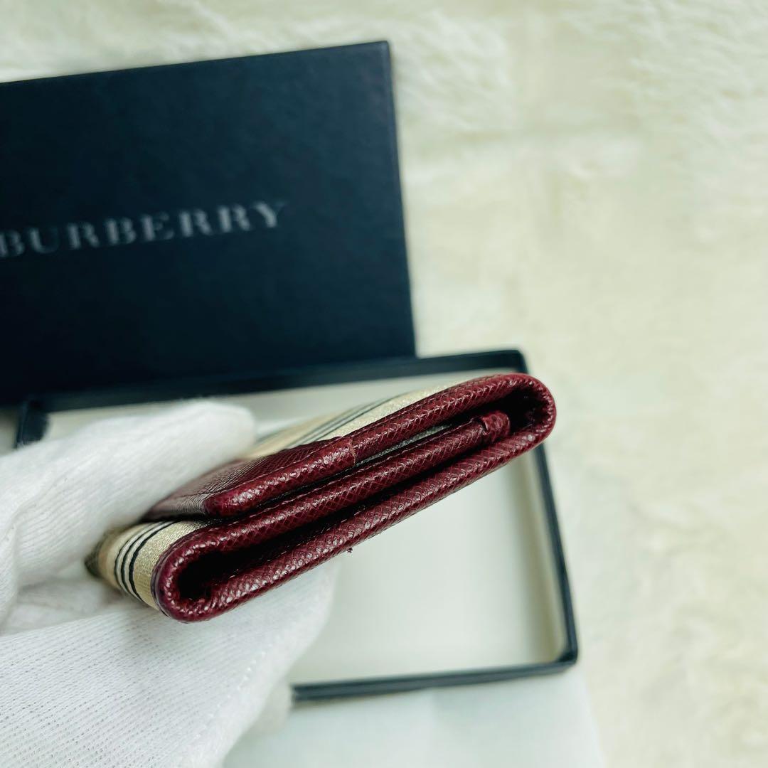 新品未使用品 箱付き　バーバリー ノバチェック 5連キーケース ベージュ