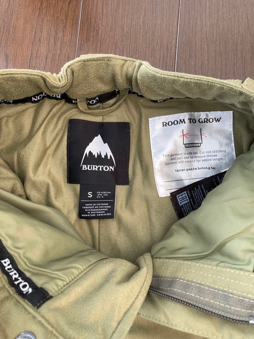 Burton キッズ ジュニア 子供 上下セット スノーボード ウェア サイズS