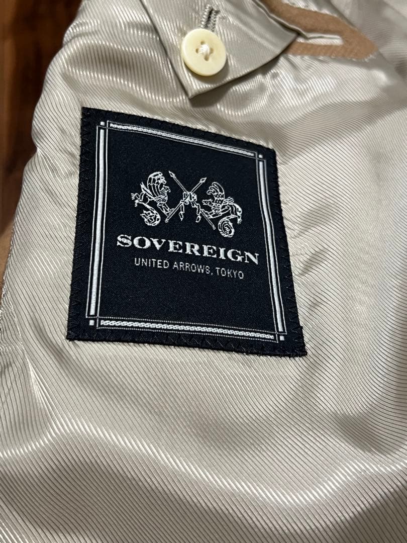 ユナイテッドアローズ チェスターコート 44 高級キャメルヘア100% 極美品♪