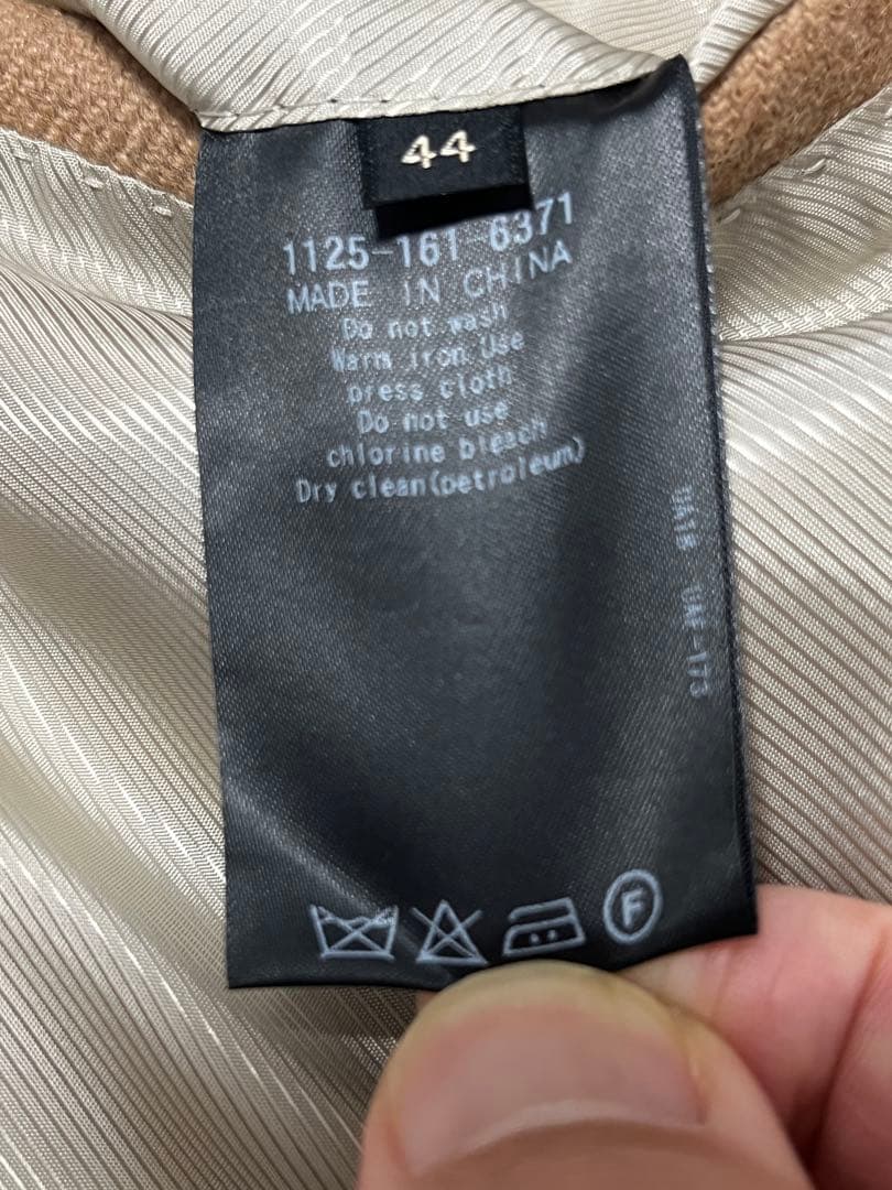 ユナイテッドアローズ チェスターコート 44 高級キャメルヘア100% 極美品♪