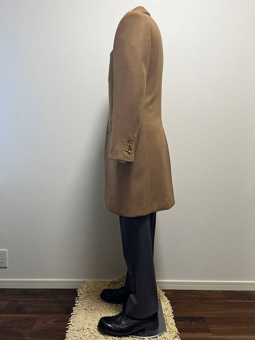 ユナイテッドアローズ チェスターコート 44 高級キャメルヘア100% 極美品♪