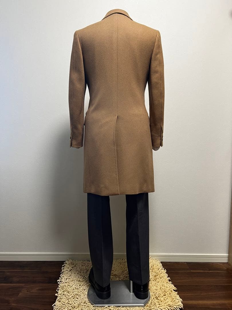 ユナイテッドアローズ チェスターコート 44 高級キャメルヘア100% 極美品♪