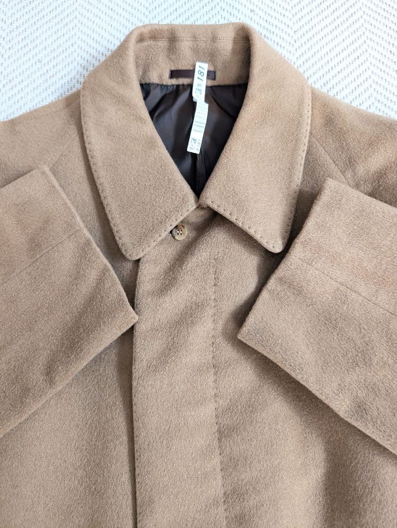 LANVIN PARIS ランバンウール カシミア100% ロングコート 茶